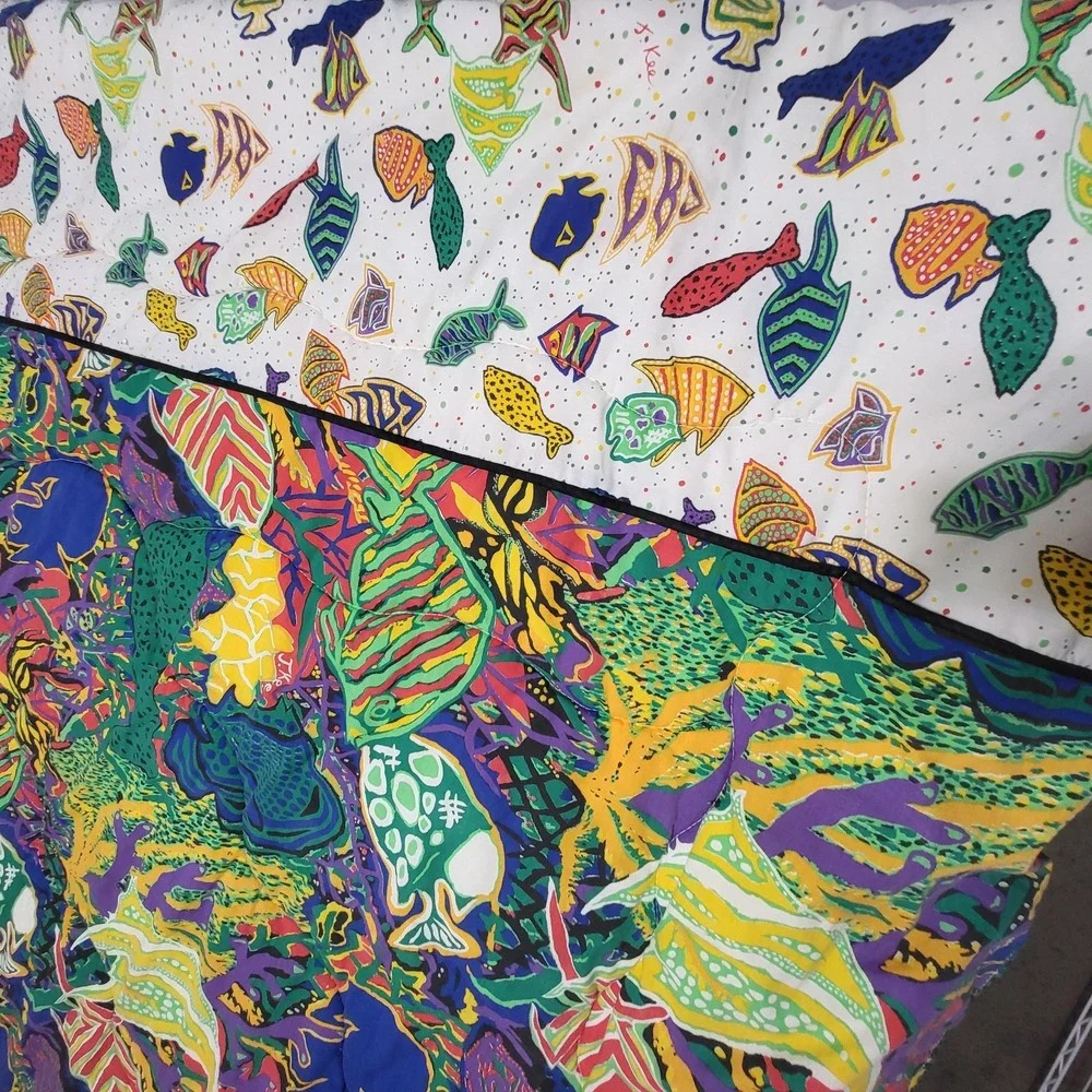 Sheridan Twin Comforter Ocean Tropical Fish Reversible Colorful Kids Bedding